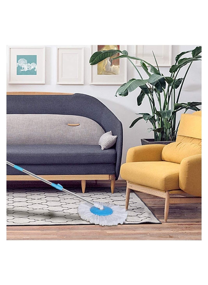 Flexy Easy Wring Magic Cleaning 360 spin stainless basket Mop Set - Blue