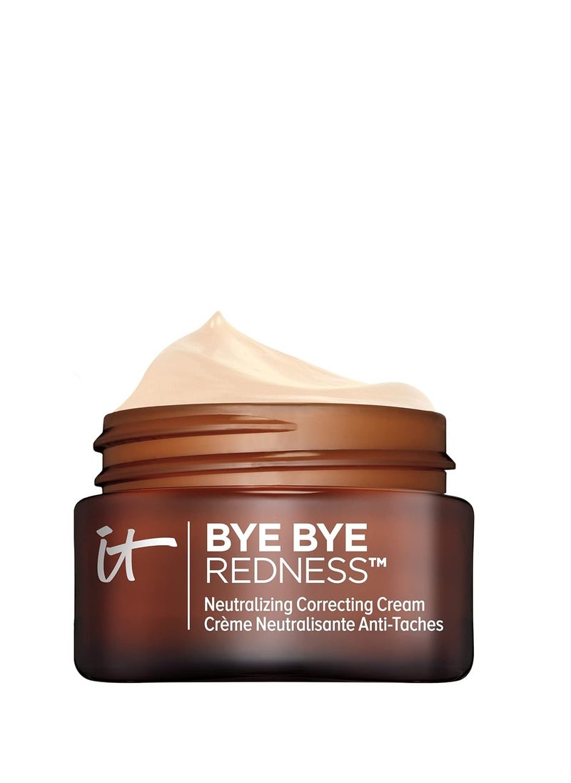 IT Cosmetics Bye Bye Redness - Neutralizing Color-Correcting Cream - Reduces Redness - Long-Wearing Coverage - With Hydrolyzed Collagen - 0.37 fl oz