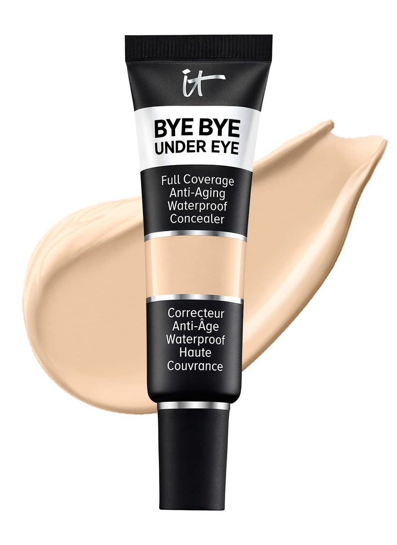 IT Cosmetics Bye Bye Under Eye Full Coverage Concealer - for Dark Circles, Fine Lines, Redness & Discoloration - Waterproof - Natural Finish – 0.4 fl oz