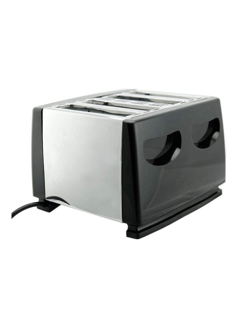 Toaster 4 Slice toaster steeliness steel housing black toaster auto pup up function, Variable Electronic Timing Control, Black