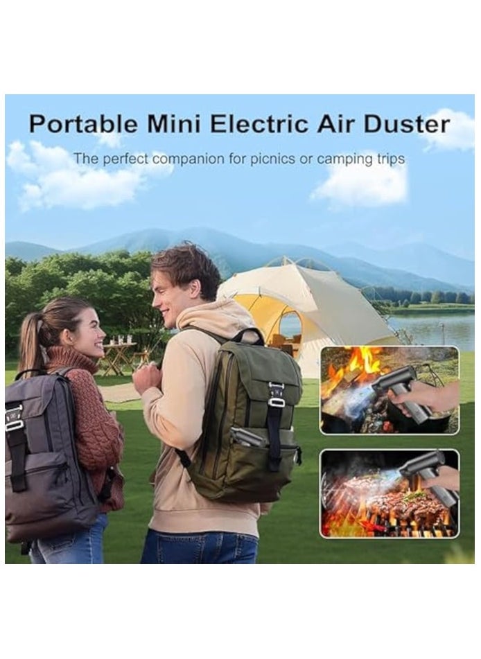 Electric Air Duster, Powerful Compressed Air Duster, Hand Dry Jet Blower, Car 110000RPM Pocket Air Blaster, Rechargeable Mini Turbo Jet Fan, Portable Air Compressor for Car Computer Cleaning Kit