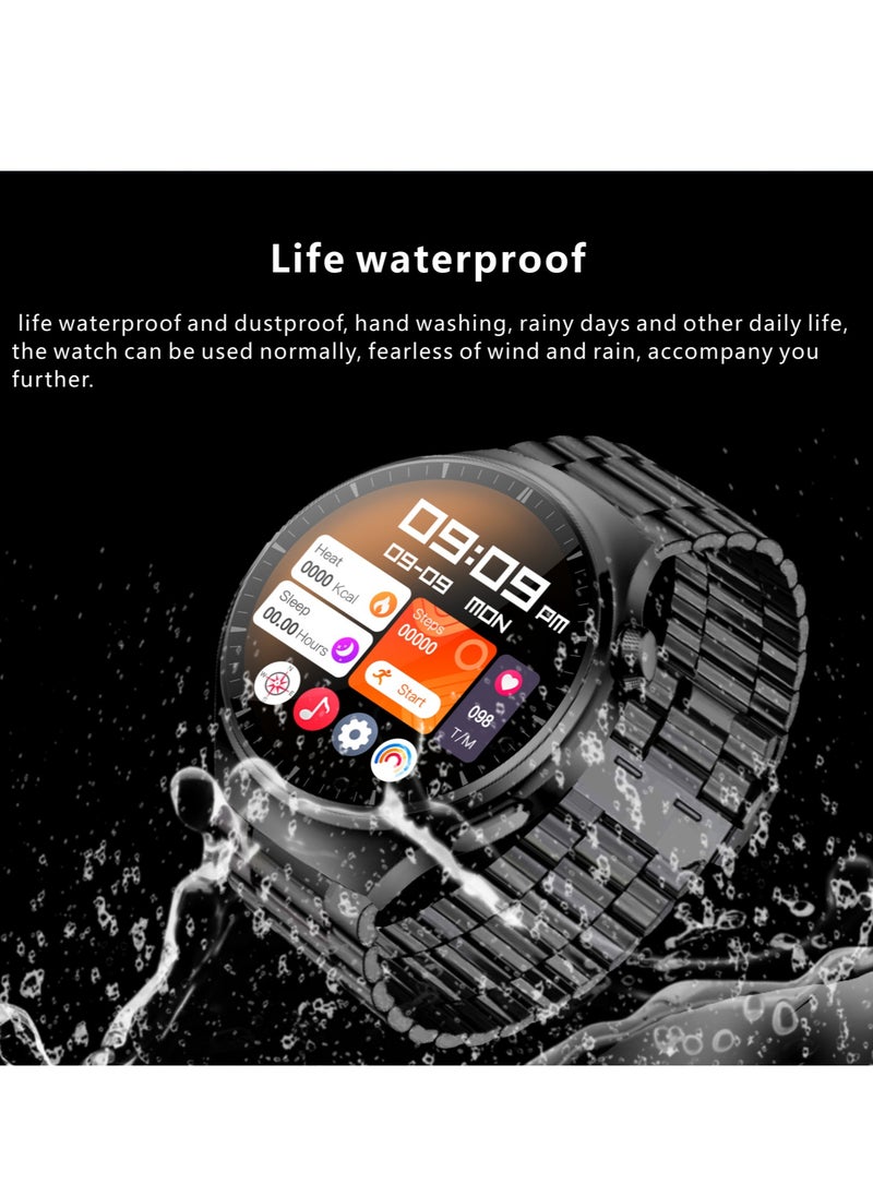 WATCH 4 Pro Formal Edition Black – The Ultimate Smartwatch with 1.62'' AMOLED Display, 2 Extra Straps for Style, Performance, and Everyday Adventure