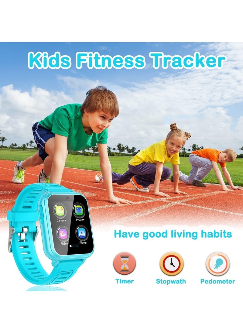 Kids Smart Watches Girls Boys HD Touchscreen Kids Watch with 24 Puzzle Games Camera Music Player Flashlight Learn Cards Alarm Clock Calculator 12/24 hr Kids Girls Watch Gift for 4-12 Year Old Boys