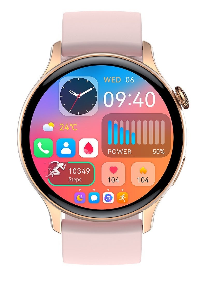 HK85 Smart Watch Thin Body with 1.43 Inch AMOLED High Definition Color Screen Full Health Monitoring Smartwatch for Men and Women with Low Power Consumption