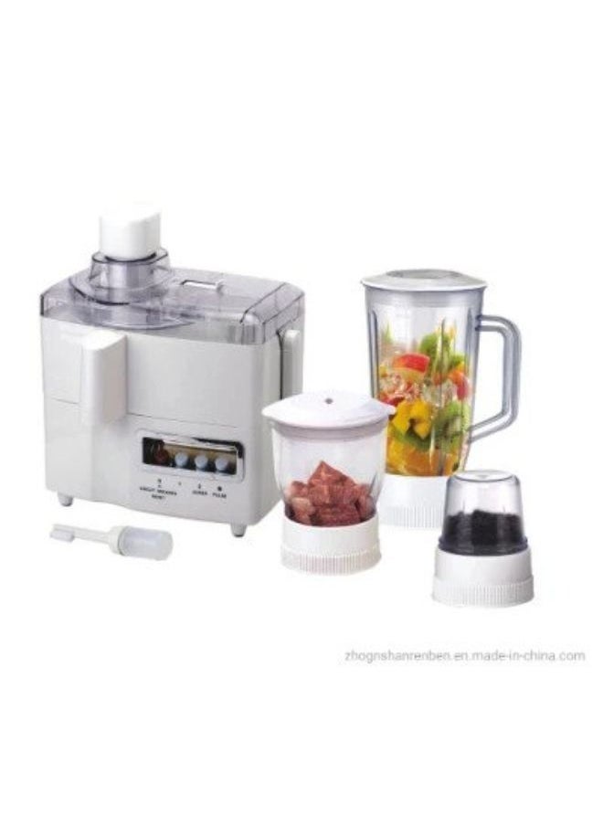 4-In-1 Food Processor (Juicer, Grinder, And Multifunctional Blender) 650.0 W