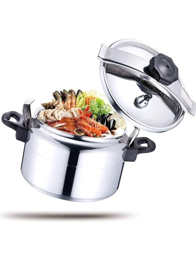 HTH 35L Pressure Cooker Aluminum for Household, Super-pressure Cooker Secure Cookerware, Silver