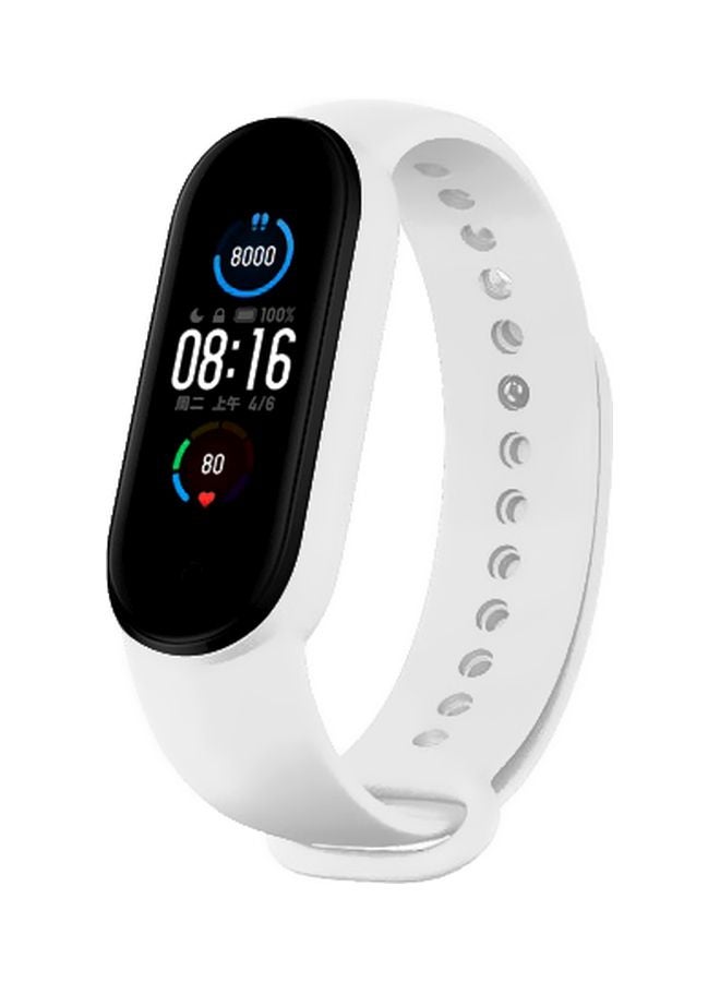 Replacement Strap For Xiaomi Mi Band 5 White