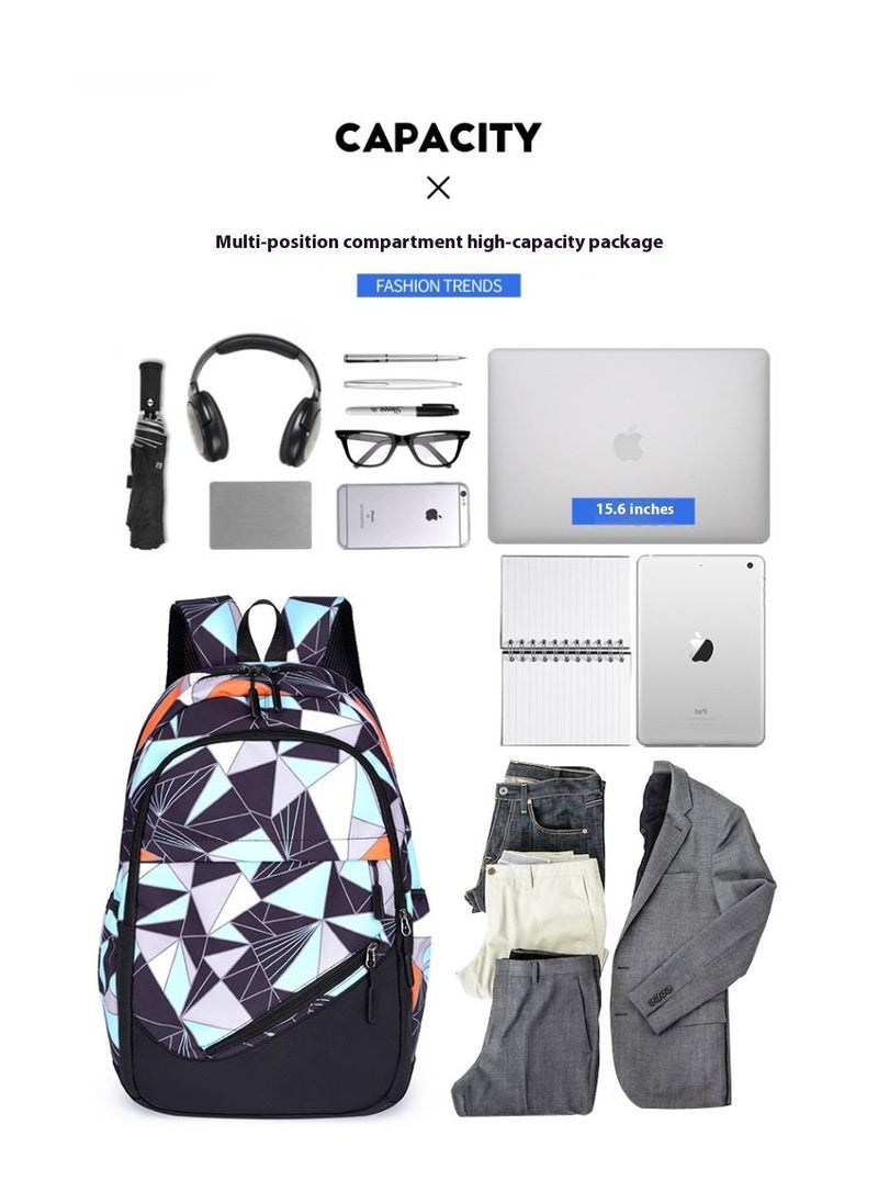 3-Piece Back To School Waterproof Printed Kids Backpack Set Outdoor Travel Backpack