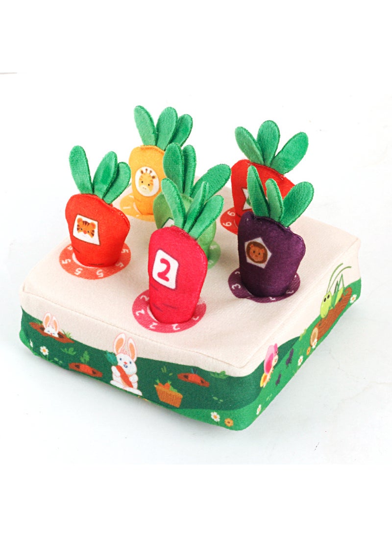 Baby Tissue Box Toy for LearningCognitive radish 6 pits 49g Cognitive radish 6 pits 49g