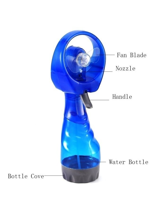 Water Spray Fan, Water Misting Fans Portable Personal Handheld Spray Fan Cooling Outdoor Cooler