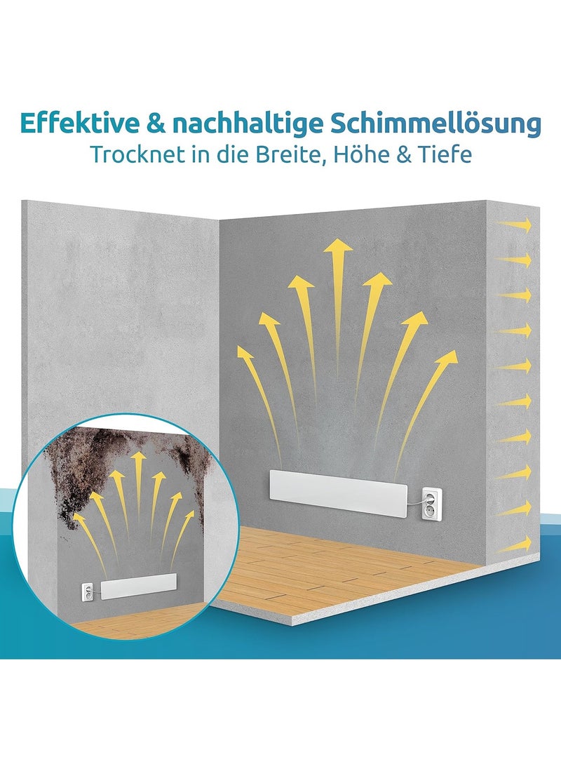 Mould Dry M1 - Mould Remover Wall Heating without Chemicals - Alternative to Mould Spray - Anti Mould Agent for Any Room - Can be Used as a Base or Extension Module