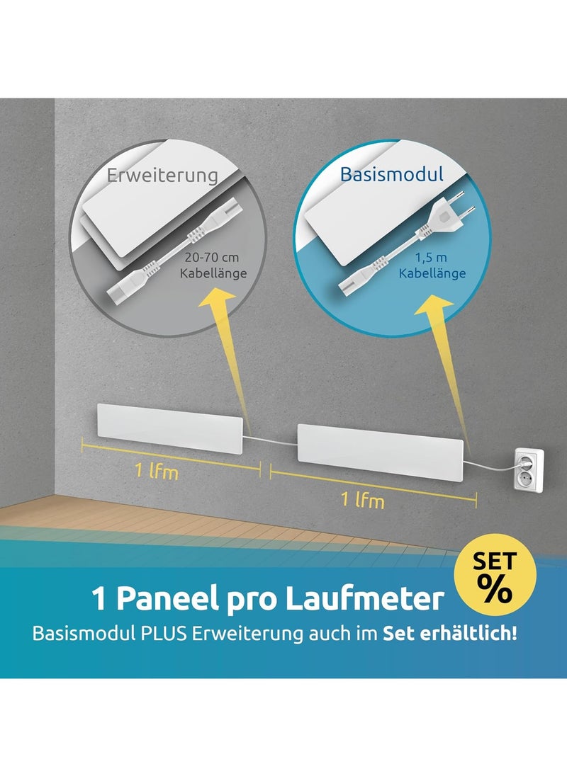 Mould Dry M1 - Mould Remover Wall Heating without Chemicals - Alternative to Mould Spray - Anti Mould Agent for Any Room - Can be Used as a Base or Extension Module