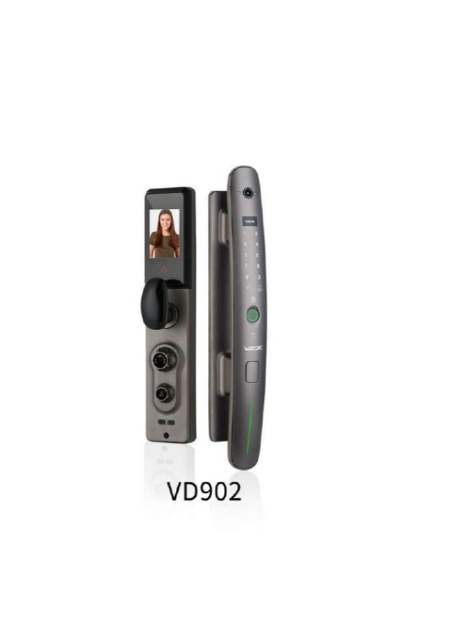 > Visual cat eye automatic capture. > Low light night vision, the picture is still visible. > Mobile phone remote view unlock records, remote unlock. > Fingerprint, password, sensor card, key temporary password unlock. >The 5000 mah battery.