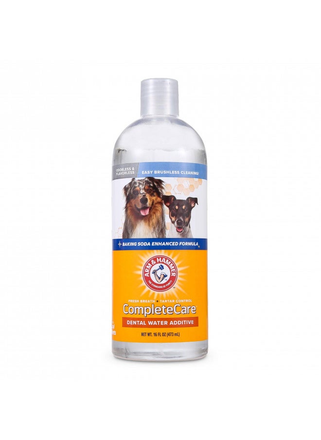 Arm & Hammer Complete Care Fresh Dental Water Additive for Dogs and Cats - Dog Water Additive, Dog Mouth Wash, Dog Dental Rinse, PetWater Additive, Cat Dental Care Bad Breath, Cat Supplies