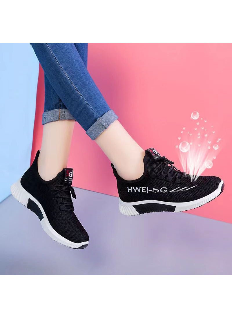 2023 Breathable Casual Womens Sports Shoes[C05] Black [C05] Black