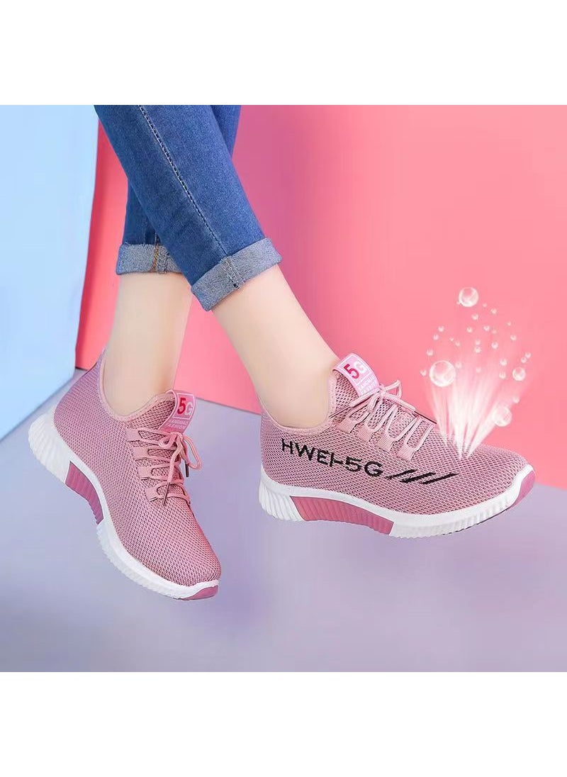 2023 Breathable Casual Womens Sports Shoes[C05] Pink [C05] Pink