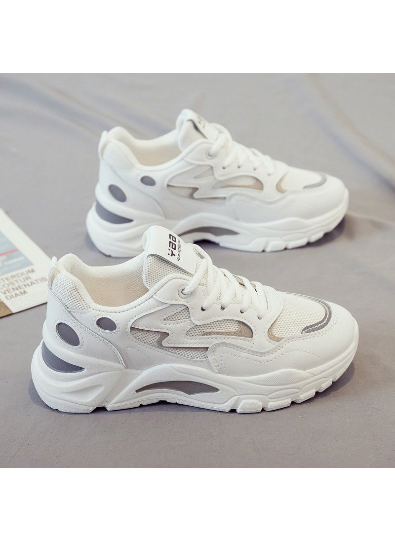 2022 Spring Summer Fashion Chunky Sneakers for WomenWhite White