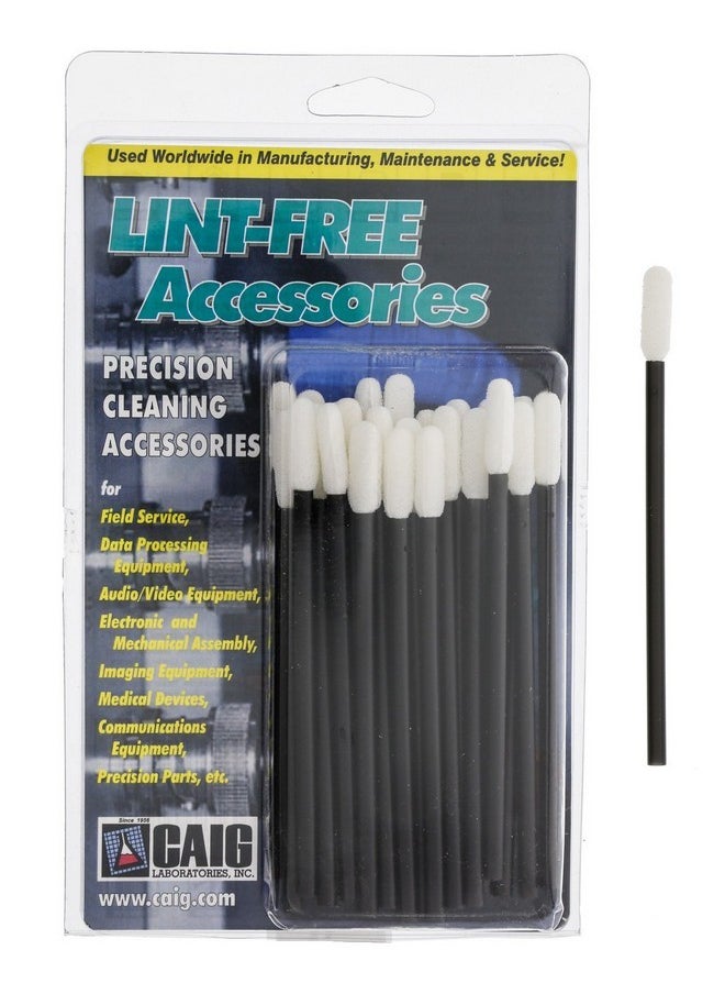 Swabs, Medium Precision Swabs, Foam 1/4 X 3/4 X 4-1/2In 25Pk - Swp-25