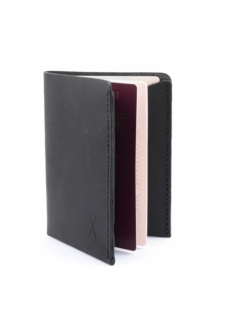 Passport Holder and Wallet - Minimalist Design - Genuine Leather & Handmade