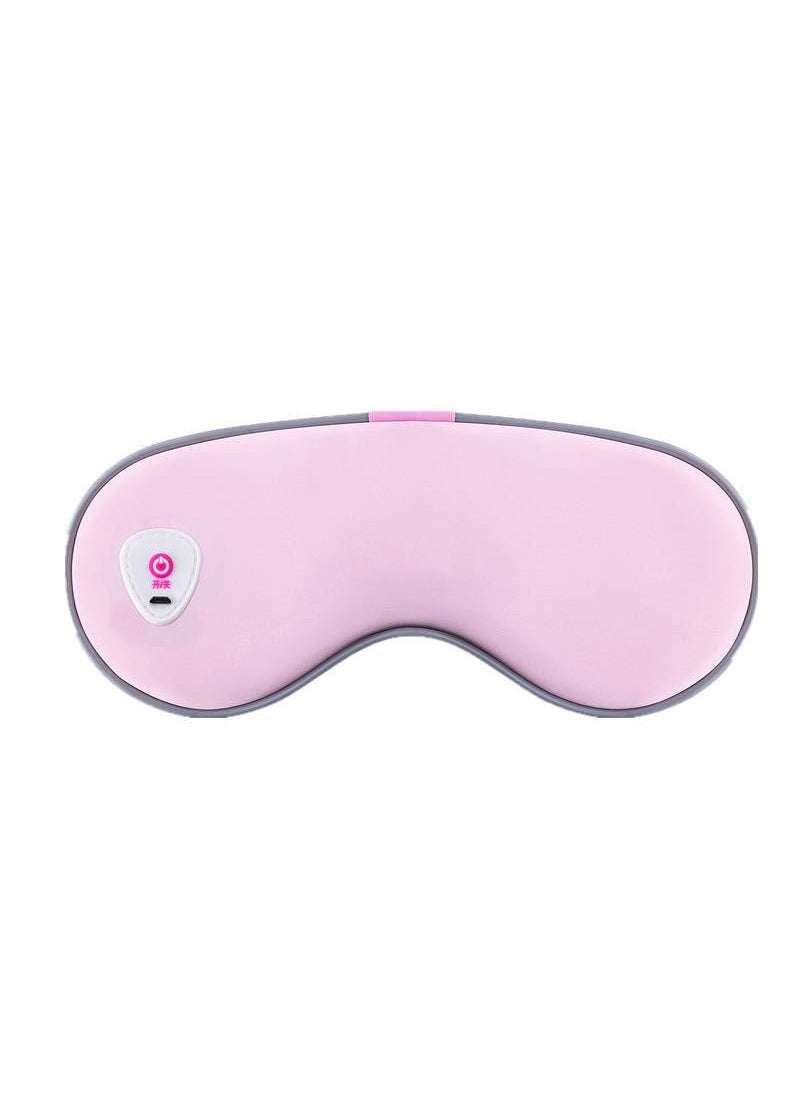 Rechargeable eye protector eye massager rechargeable massage hot compress eye mask vibration ice compress sleeping eye massagerSingle button pink (heating only without massage function) Single button pink (heating only without massage function)