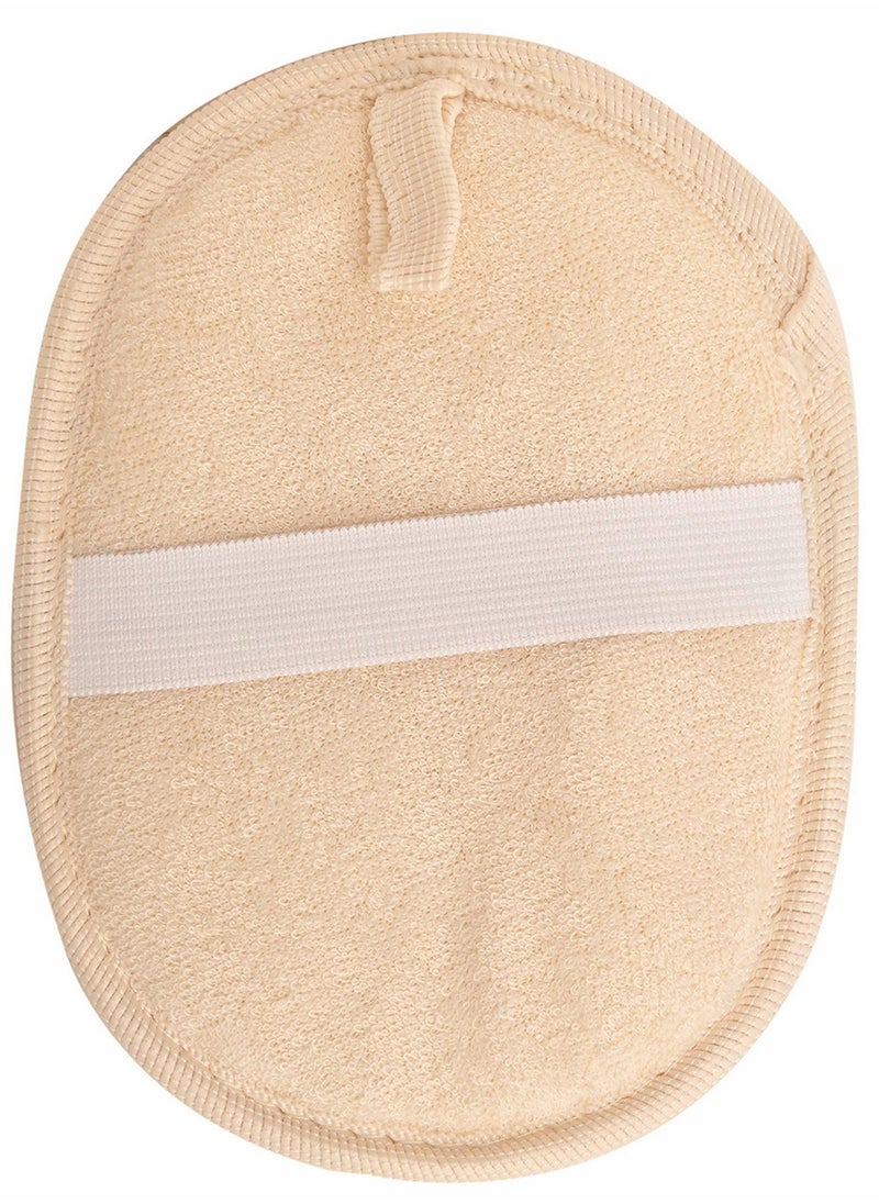 2 Pcs Bath Loofah Sponge and Biodegradable Exfoliating Loofah Pads body Scrubber Natural Bath and Shower Washcloth