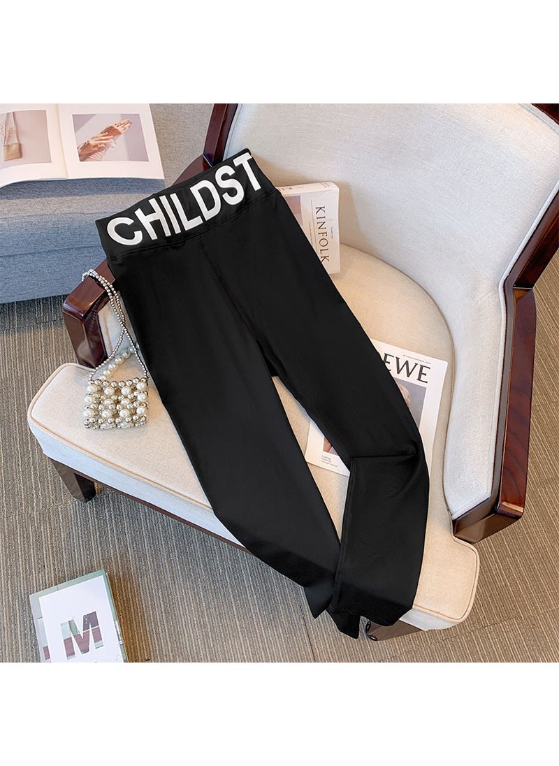 Plus Size High Waist Leggings for Women Black (delivered within 48 hours)