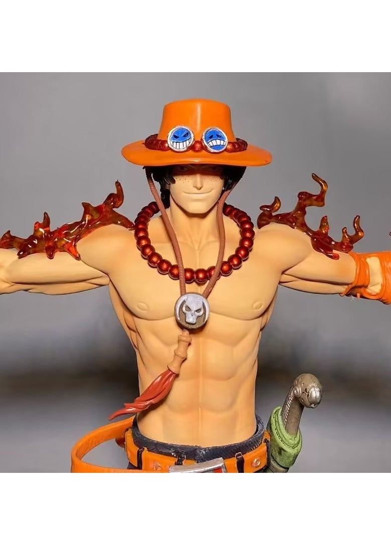 27.5*24.5*12.5CM One Piece Ace Will Glow