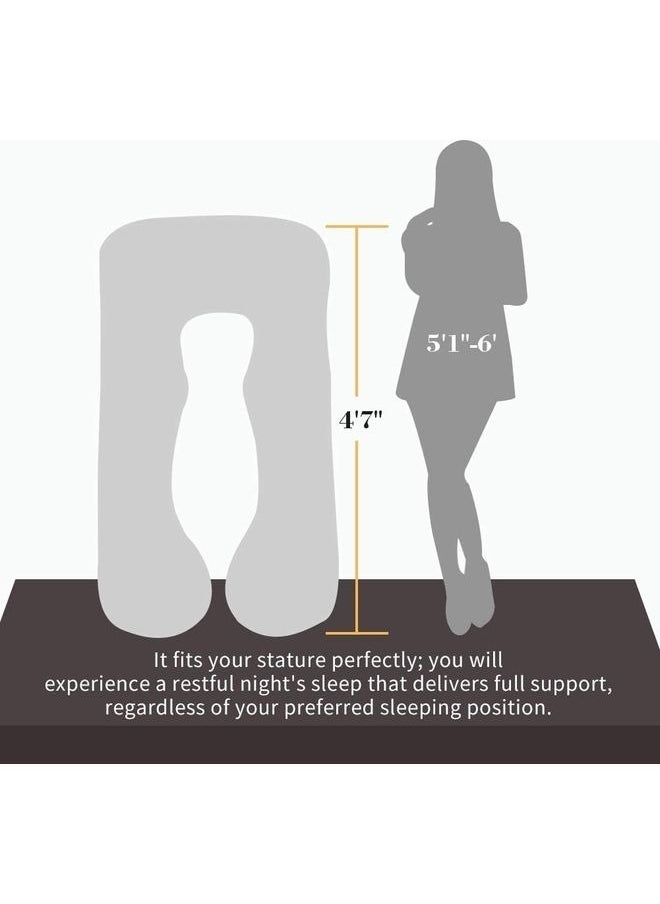 U Shaped Pregnancy Maternity Cuddle Pillow, Full Body And Long Pillows For Sleeping