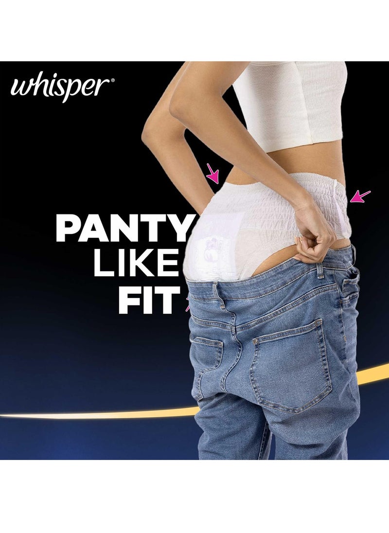 Super Absorbent Period Panty, 12 M-L Pants, 360 Degree Leakage Protection for Heavy Flow, Panty like Fit for Full back Coverage, Absorbs Heavy Gushes, Silky Soft, Comfortable Feel