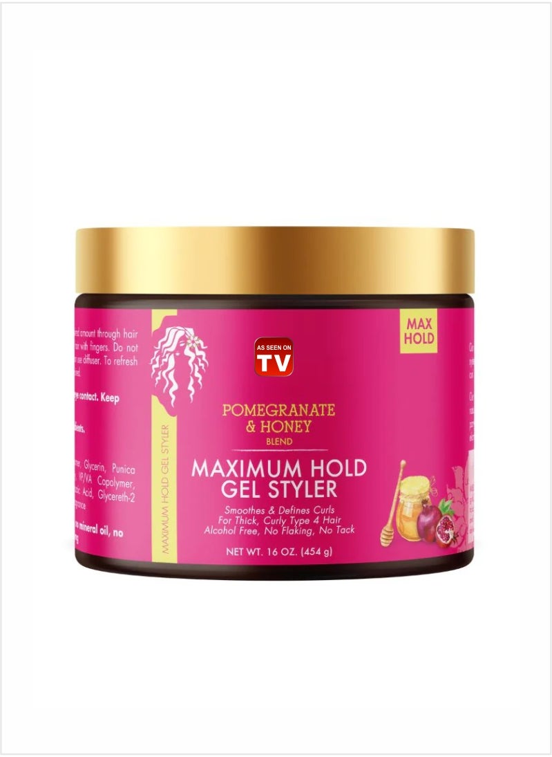 Pomegranate & Honey Maximum Hold Gel Styler 454 GM