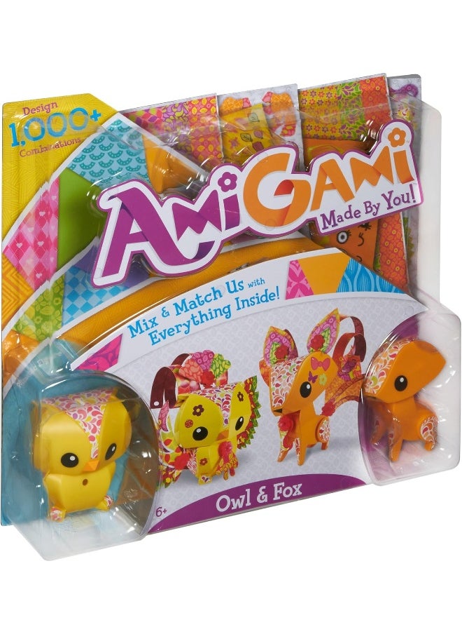 Mattel AmiGami Fox and Owl Figure 2-Pack