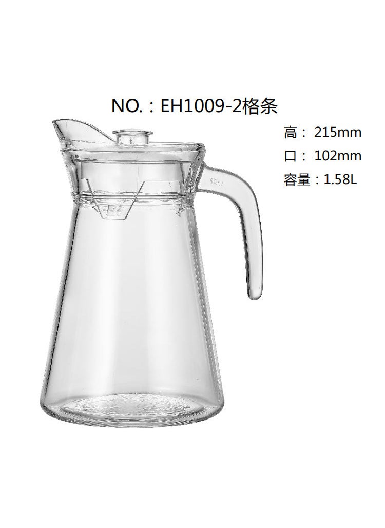 Lemeya Thickened Glass Juice Jug with Apple Design EH1009—2