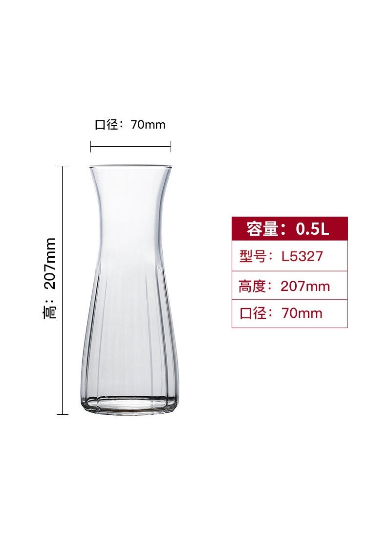 Lemeya Thickened Glass Juice Jug with Apple Design L5327