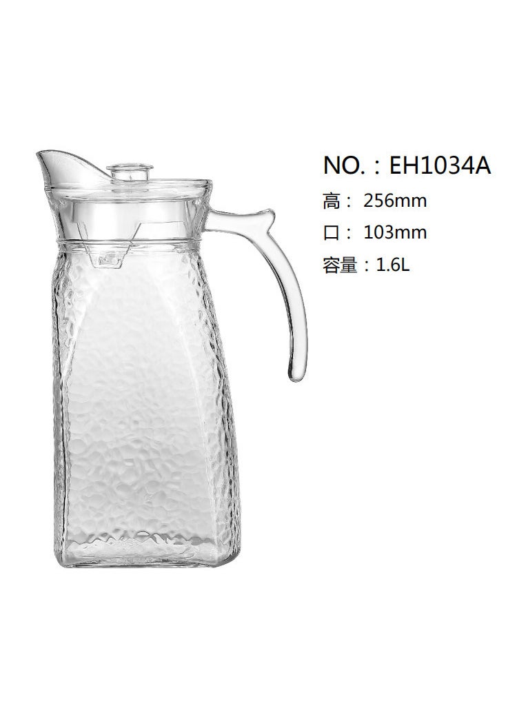 Lemeya Thickened Glass Juice Jug with Apple Design EH1034A