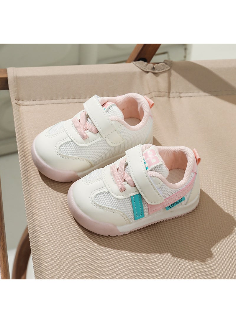 Breathable Baby Walking Shoes Spring Soft Sole Non-slipPink Pink