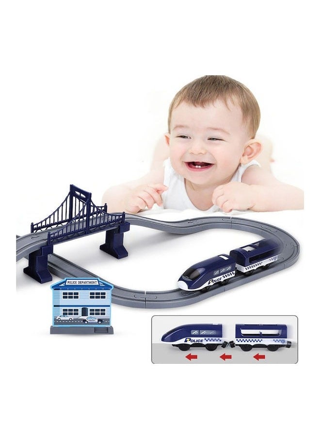 66-Piece Toy Train Sets, 66 Pcs Battery Operated Train Set with Tracks(Magnetic Connection), Gifts for 3+ Years Old