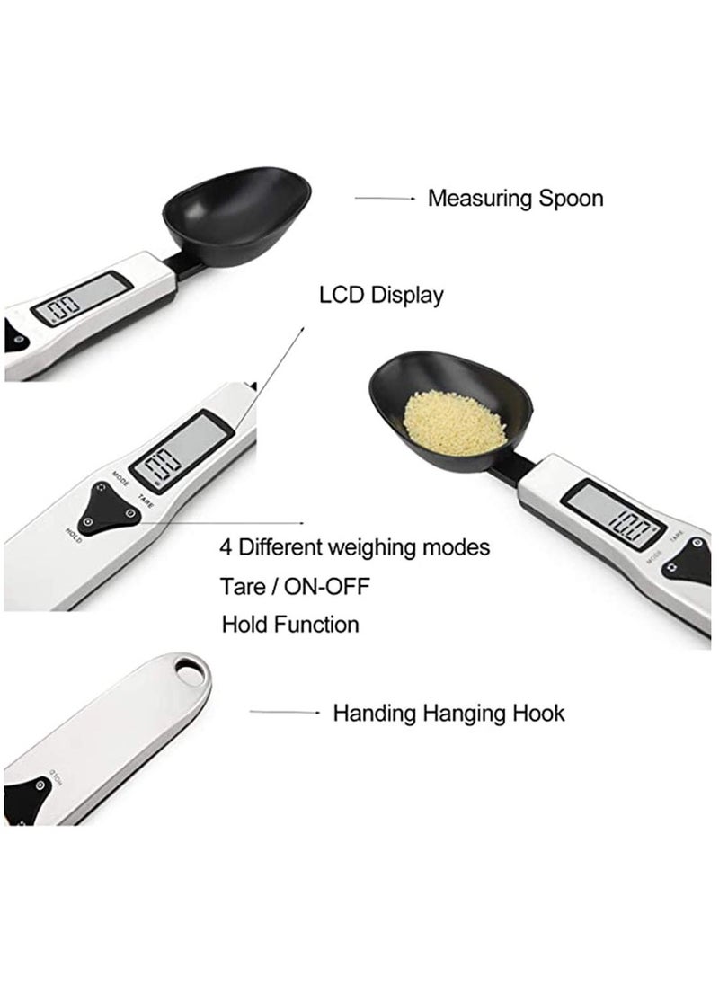 Kitchen Scale Spoon Gram Measuring 500g0.1g C ute Digital Weight Milligram Scoop Grams Electronic Cup for Portioning Tea Flour Spices Medicine