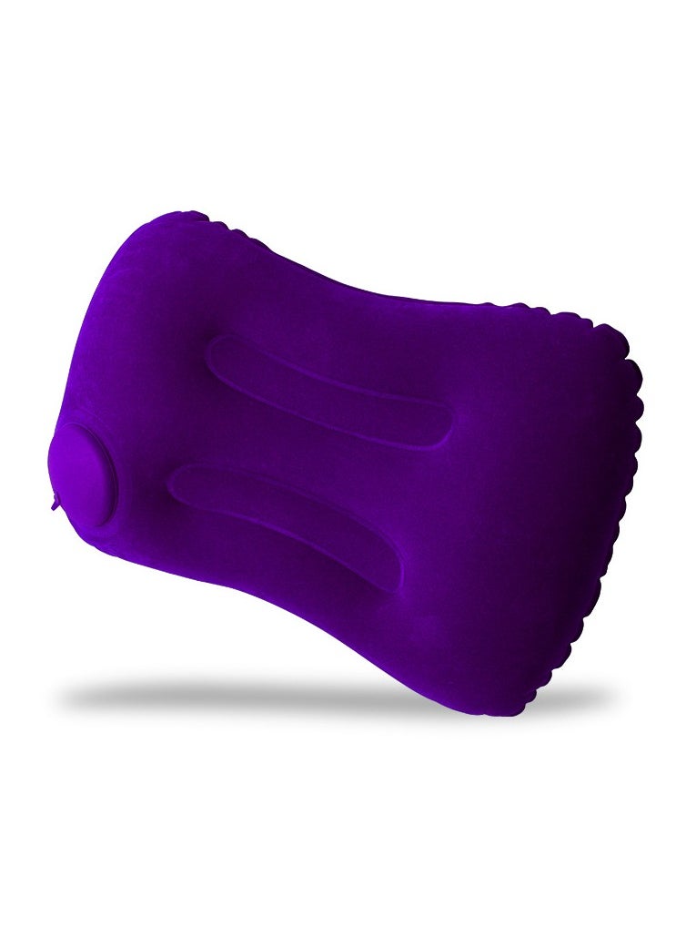 1pc inflatable pillow, travel pillow, portable lumbar support cushion, body pillow, lunch break fold and press outdoor square pillow