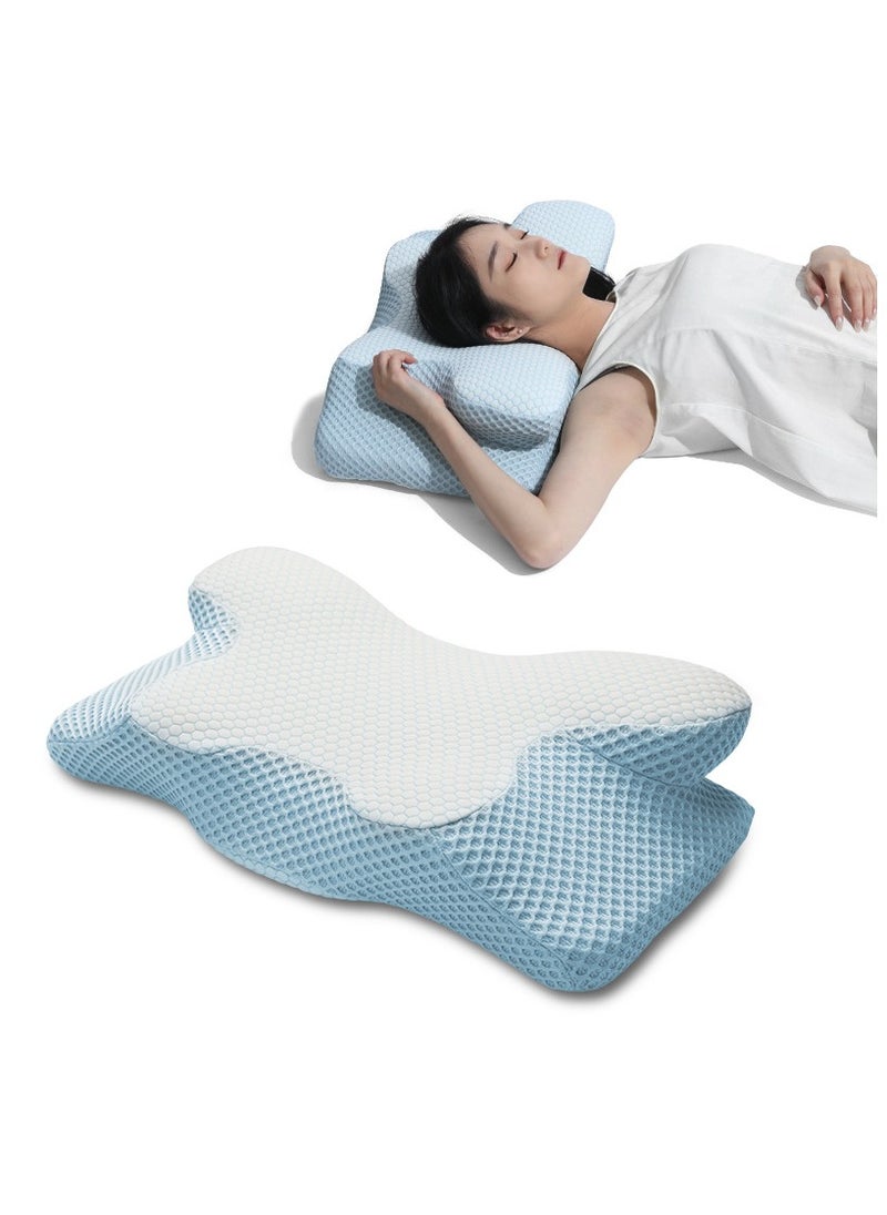 Pillow, Soft, Ergonomic Shape, Sleep Pillow, Neck Painless, Father's Day, Shoulder Pillow, Hotel Pillow, Gift, Memory Foam Pillow, Gentle on Your Neck, No Traces on Your Face