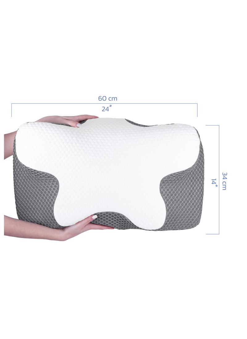 Pillow, Soft, Ergonomic Shape, Sleep Pillow, Neck Painless, Father's Day, Shoulder Pillow, Hotel Pillow, Gift, Memory Foam Pillow, Gentle on Your Neck, No Traces on Your Face