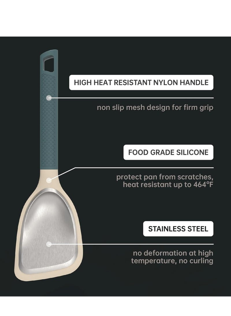 Silicone Spatula Set - Heat Resistant, Non-Stick, Easy Clean