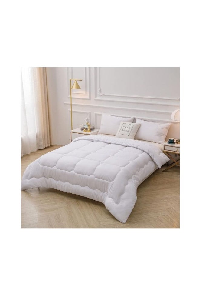 MMM HOME King Size Comforter Duvet Quilt Insert Full White Down Alternative All Season Microfiber（220*240CM）