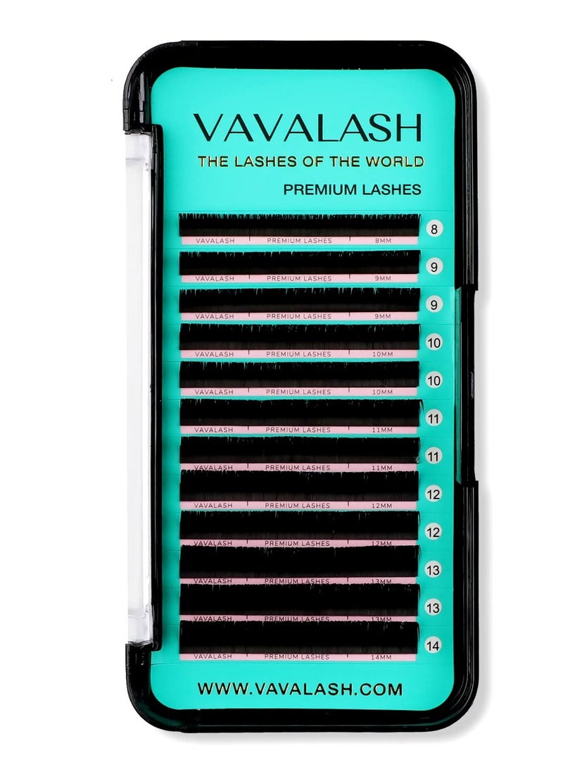 Eyelash Extensions 0.05 C CC D DD J B L Curl 8-14mm Lash Extensions Supplies Individual Lashes Premium Silk Volume & Classic Lash Soft Matte Dark Professional Eyelashes Extension (0.05-D-8-14 Mixed)