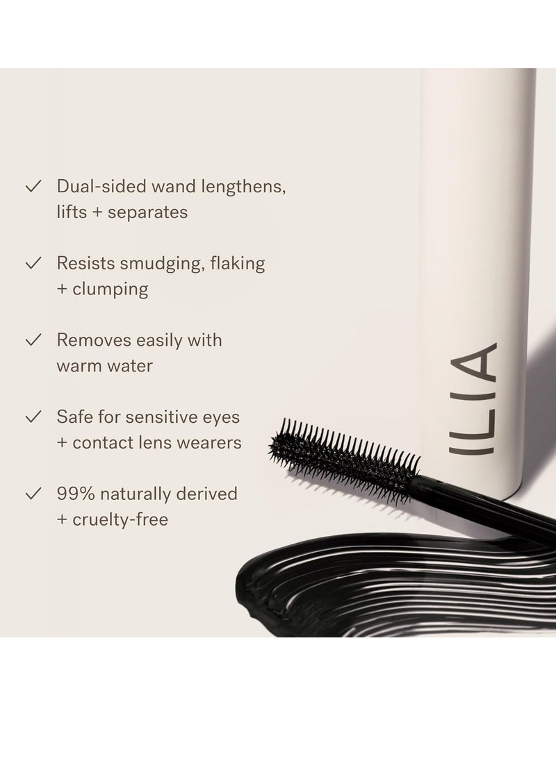 ILIA - Limitless Lash Mascara | Non-Toxic, Cruelty-Free, Lightweight & Nourishing, Flake + Smudge-Resistant, Clean Mascara, Ophthalmologist-Tested, Safe For Sensitive Eyes