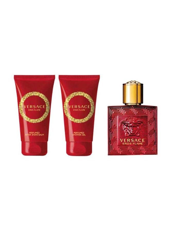 Eros Flame EDP Gift Set EDP 50 Ml, Shower Gel 50 Ml, After Shave Balm 50ml