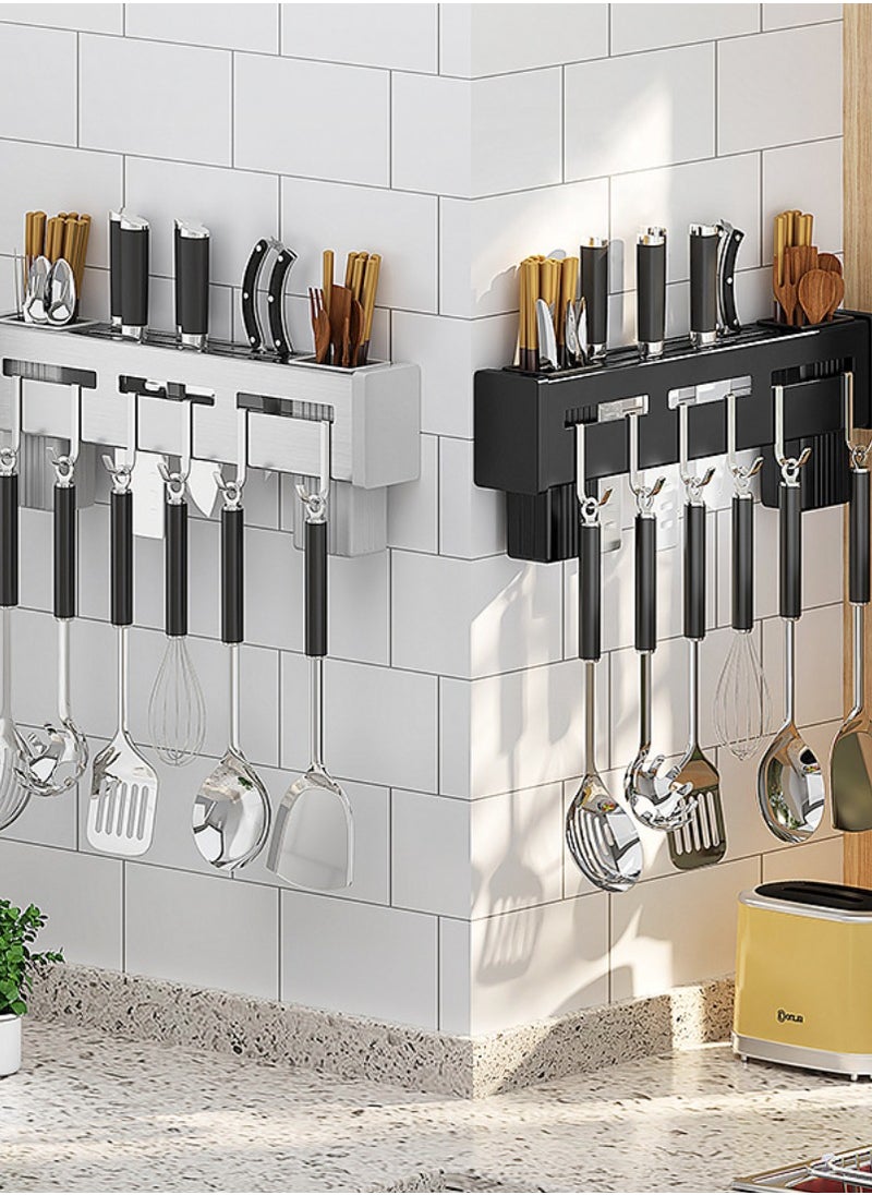 Hanging Pot and Pan Rack - Wall Mounted Hanging Pot Rack for Kitchen Organization - Wall Shelf for Pots and Pans Storage