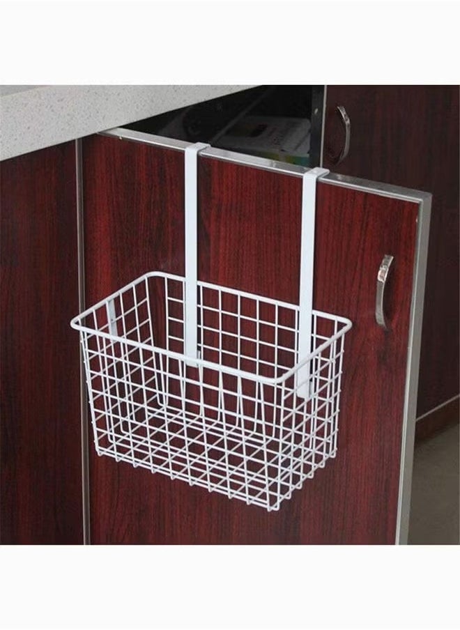 Multifunctional StorageHanging Basket Kitchen Storage Rack Over The Cabinet Door Wire Storage Basket For Kitchen Bathroom Office