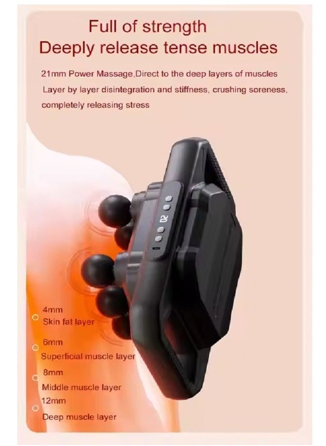 1-Pcs Professional Pain Relief Deep Tissue Percussion Massage Gun Machine Powerful Muscle Massage Gun