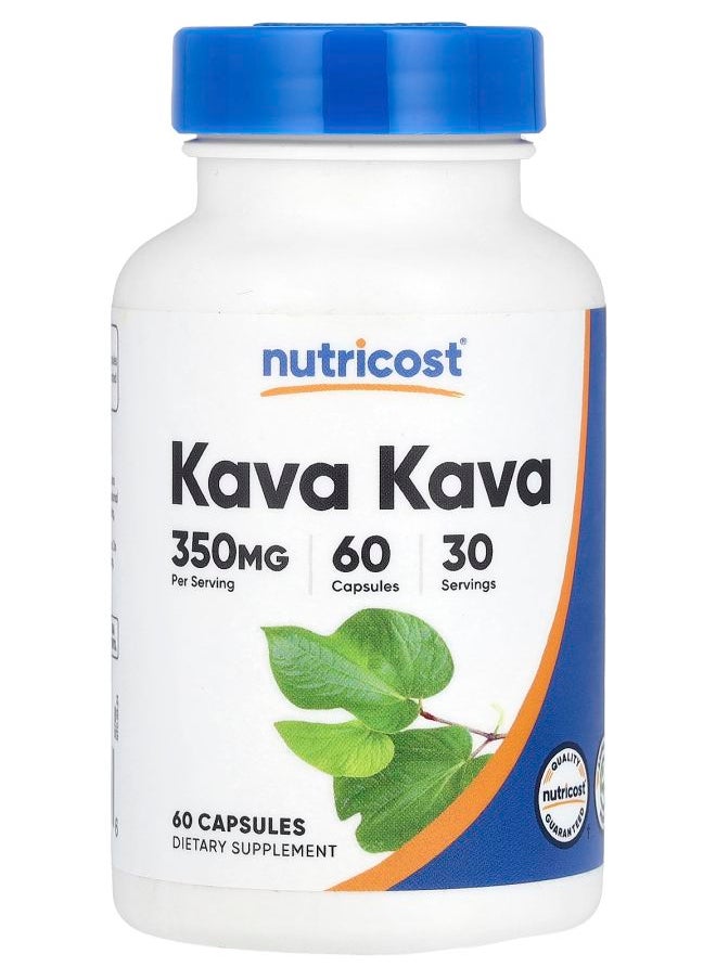 Kava Kava 350 mg 60 Capsules (175 mg per Capsule)