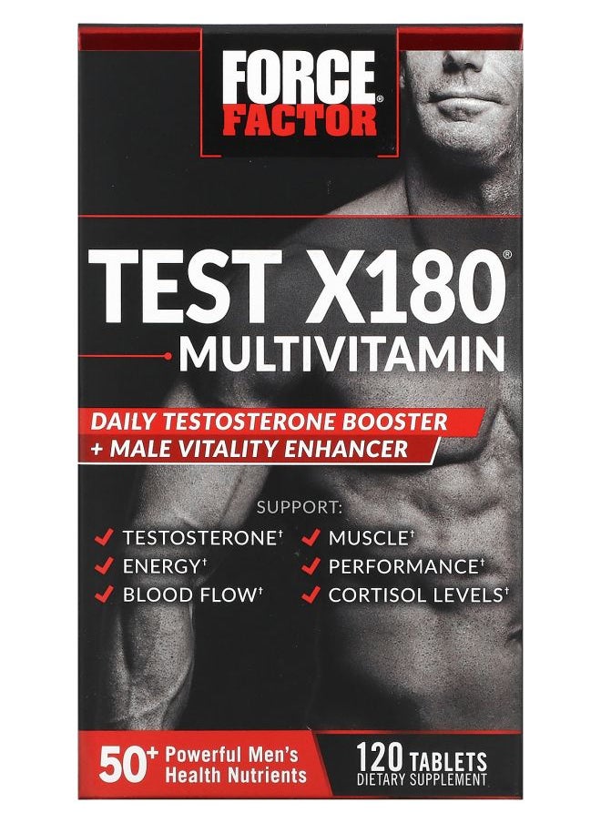 Test X180 Multivitamin + Testosterone Booster 120 Tablets